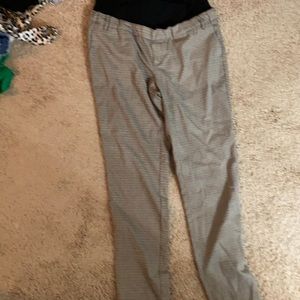 Plaid maternity slacks. Petro brunelli brand